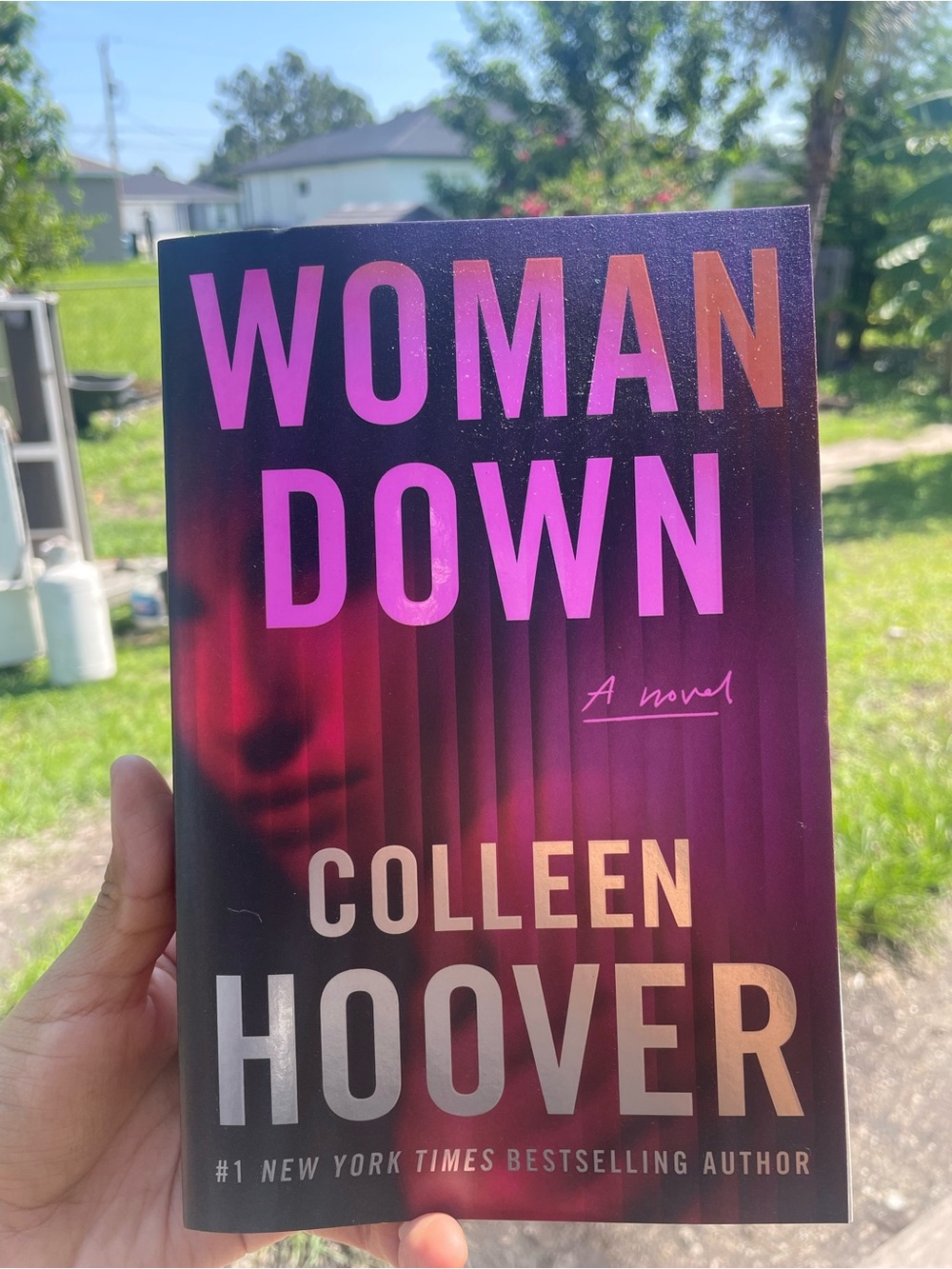 Colleen Hoover Woman Down - Novel (Pink/Purple Cover)